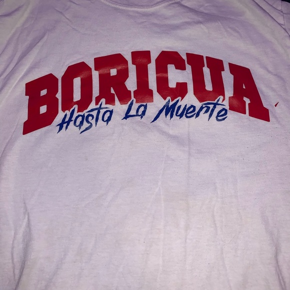 Boricua white tee shirt - Picture 3 of 3